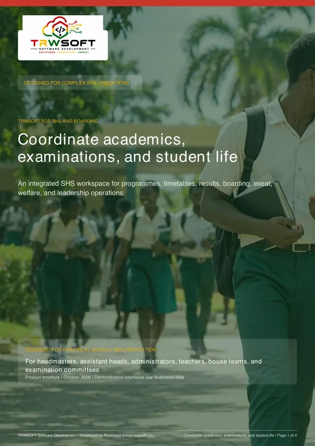 Cover of SHS And Boarding Solution